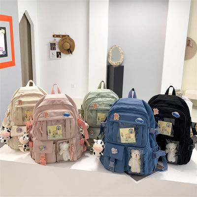 Bolsa de espalda coreana personalizada de color chino carinosa de lujo bolsas escolares Kawai para la escuela secundaria adolescente