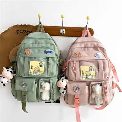 Bolsa de espalda coreana personalizada de color chino carinosa de lujo bolsas escolares Kawai para la escuela secundaria adolescente
