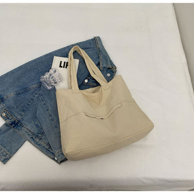 Bolso de hombro de Oxford Tote de gran capacidad con cierre abierto y impermeable de nylon