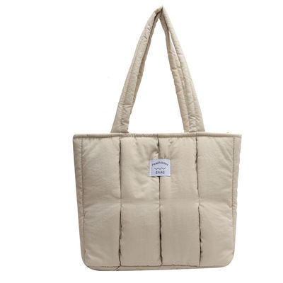 Bolso de Tote personalizado para mujeres de moda de invierno 2024 Bolso de hombro con colchas de gran capacidad