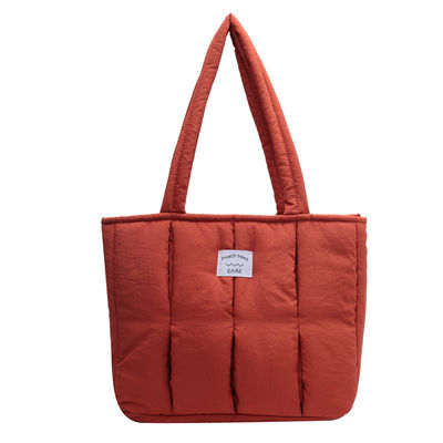 Bolso de Tote personalizado para mujeres de moda de invierno 2024 Bolso de hombro con colchas de gran capacidad