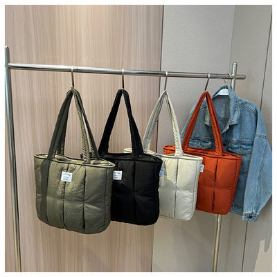 Bolso de Tote personalizado para mujeres de moda de invierno 2024 Bolso de hombro con colchas de gran capacidad