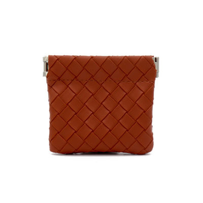Bolso de cuero de novia de boda de la boda de las damas de honor bolso cosmético de cuero en patrón sólido