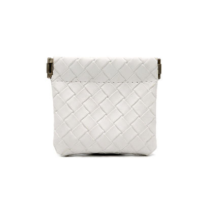 Bolso de cuero de novia de boda de la boda de las damas de honor bolso cosmético de cuero en patrón sólido