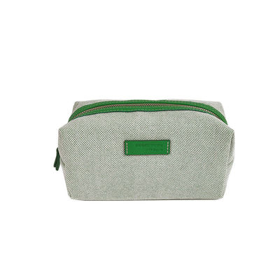 Mini bolsas cosméticas Logotipo personalizado Viajes Bolsas de maquillaje de lona pesada Bolsa de aseo para niñas
