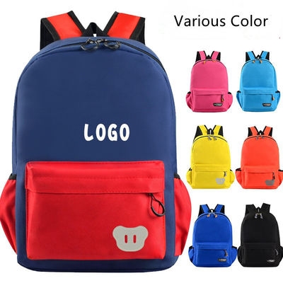 Logotipo personalizado Impreso Niños Niños Mochila escolar con patrón de dibujos animados impermeable