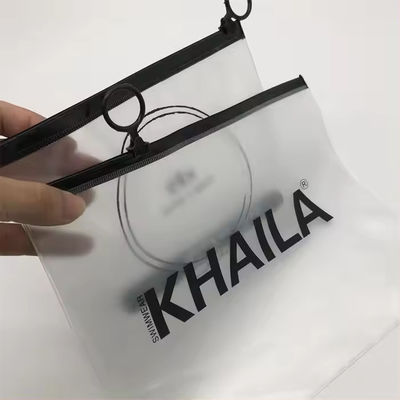 Bolsa de plástico transparente con cierre de cremallera