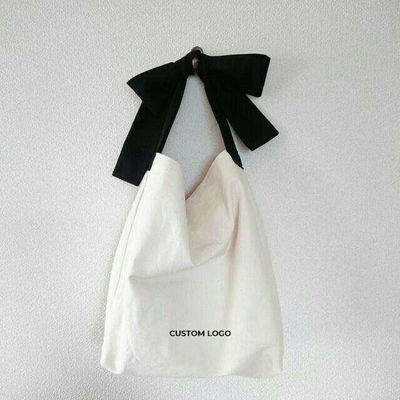 Poliéster revestimiento ecológico reciclado mango negro logotipo personalizado impresa bolsa de compras