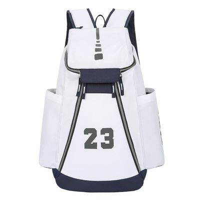 Estilo minimalista Gris Oxford USB Cargador Mochila de estudiante para deportes Ocio diario