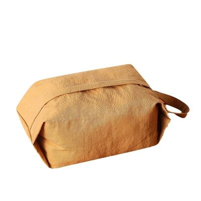 Bolsa cosmética de lona de gran capacidad para viajes convenientes y organización de maquillaje