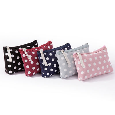 Bolso de moda impermeable a medida de lienzo pequeño cosmético para organizar artículos esenciales