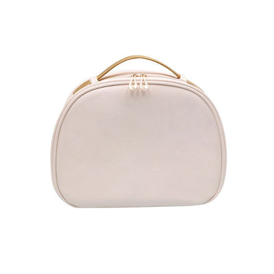 Maquillaje Cosmético de color sólido impermeable PU bolsa cosmética para viajes y artículos de tocador