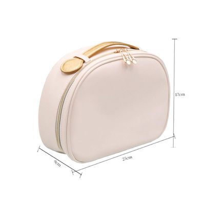 Maquillaje Cosmético de color sólido impermeable PU bolsa cosmética para viajes y artículos de tocador