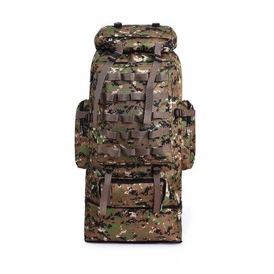 Acceptable OEM/ODM Camuflaje patrón bolso de montañismo de 100L para actividades al aire libre