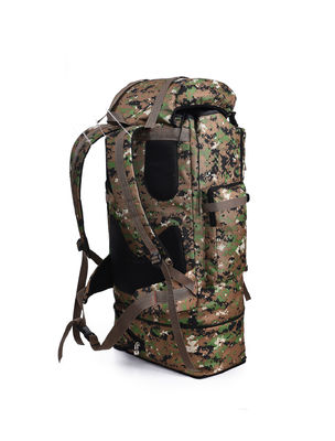 Acceptable OEM/ODM Camuflaje patrón bolso de montañismo de 100L para actividades al aire libre