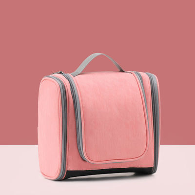 Bolsa cosmética de viaje de gran capacidad con diseño impermeable y logotipo personalizado aceptado