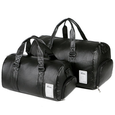 Bolso de viaje inoxidable de exterior grande con patrón sólido y cierre con cremallera