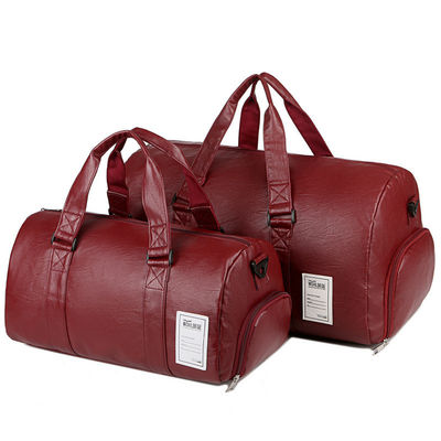 Bolso de viaje inoxidable de exterior grande con patrón sólido y cierre con cremallera