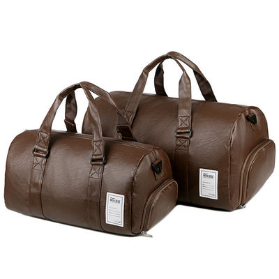 Bolso de viaje inoxidable de exterior grande con patrón sólido y cierre con cremallera