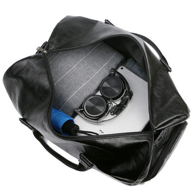 Bolso de viaje inoxidable de exterior grande con patrón sólido y cierre con cremallera