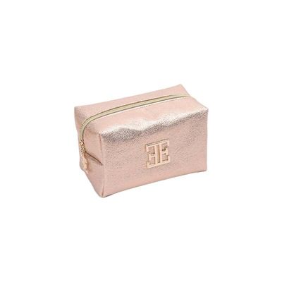 Bolsas cosméticas de logotipo personalizado de alto valor Bolsa de maquillaje portátil de PU multifuncional con cremallera