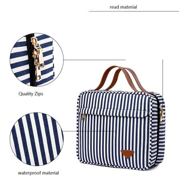 Bolso de almacenamiento cosmético portátil y práctico de gran capacidad para mujeres de moda