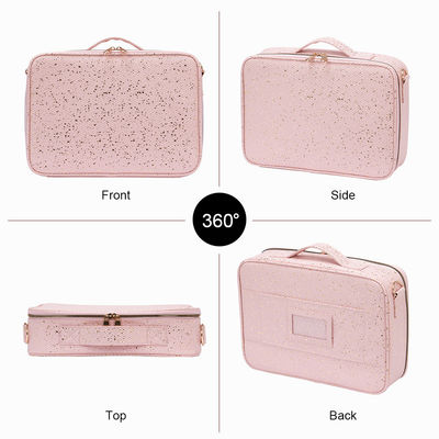 Bolso cosmético de patrón sólido para color personalizado Bolso de hombro portátil