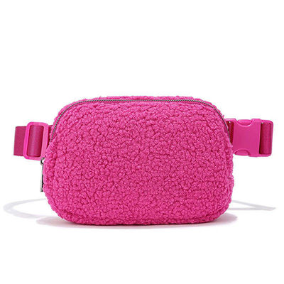 OEM/ODM Aceptado Bolso de cinturón de mujer Sherpa Cute Fashion Berber Fleece Fanny Pack