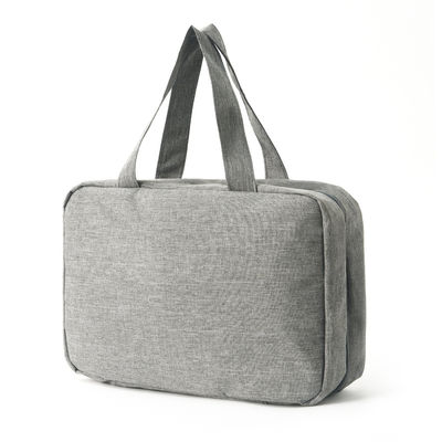 Bolsa de higiene de viaje portátil de poliéster de cuatro pliegues impermeable para opciones de color personalizadas