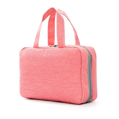 Bolsa de higiene de viaje portátil de poliéster de cuatro pliegues impermeable para opciones de color personalizadas