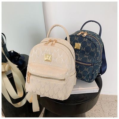 Pantalla de leopardo Mini Smart Bolsas escolares negras para niños Material de PU de moda