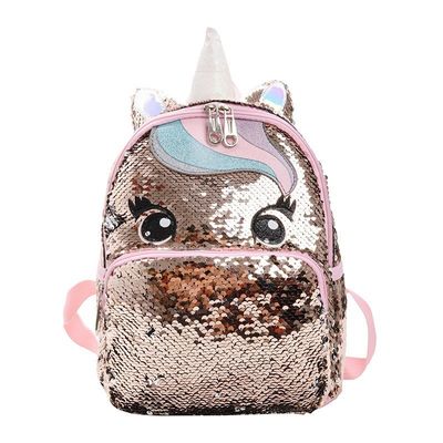 Logotipo personalizado Rainbow Glitter Bolsas escolares para adolescentes Niñas Estilo más moderno