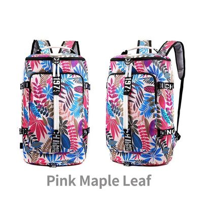 Bolso de mujer de patrón floral bolso de gimnasio bolso de ejercicio para actividades al aire libre y viajes