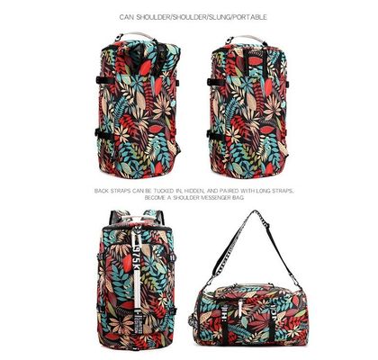 Bolso de mujer de patrón floral bolso de gimnasio bolso de ejercicio para actividades al aire libre y viajes