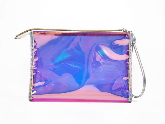 La más nueva de moda transparente portátil de cerradura de viajes bolsa cosmética con logotipo personalizado