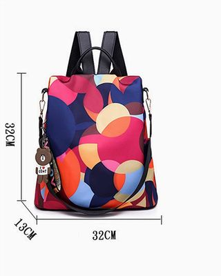 Cuadro exterior Bolso de hombro de mujer ligero, resistente al agua y antirrobo para viajes