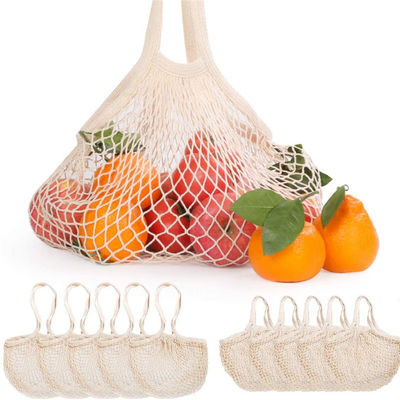 Bolsa de algodón de malla reutilizable para frutas y verduras