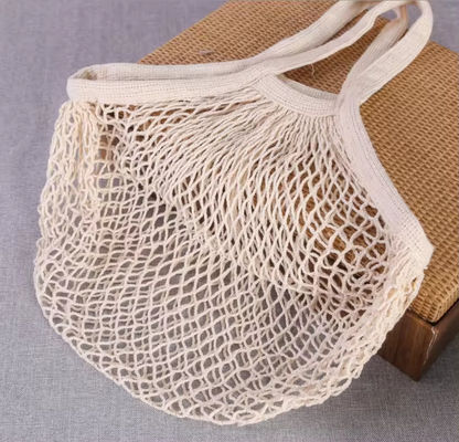 Bolsa de algodón de malla reutilizable para frutas y verduras