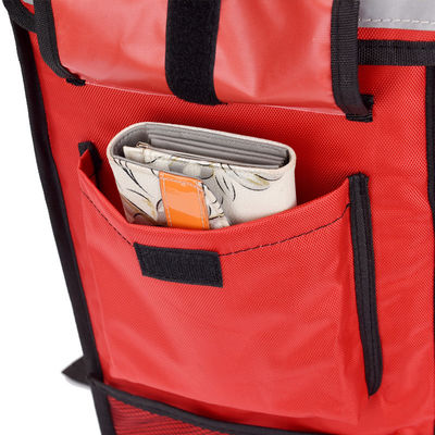 Mochila de entrega con varias capas con portavasos para embalaje de bebidas térmicas