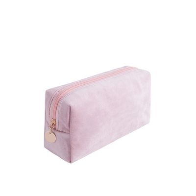 Bolso de bolso de terciopelo estilo bucle suave para maquillaje personalizado y regalos personalizados para damas de honor