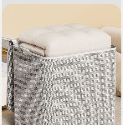 Tejido de gran capacidad ropa plegable juguetes cesta de almacenamiento en 80l para color personalizado