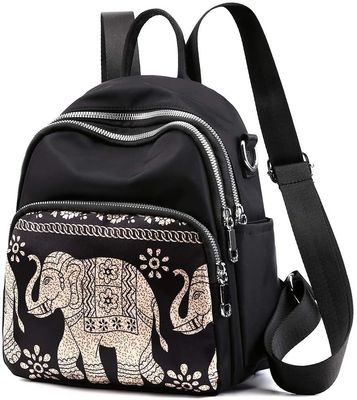 Bolso de mochila de color pequeño para mujeres Chicas Mini Bolso de día de nylon multifunción Bolso escolar de viaje