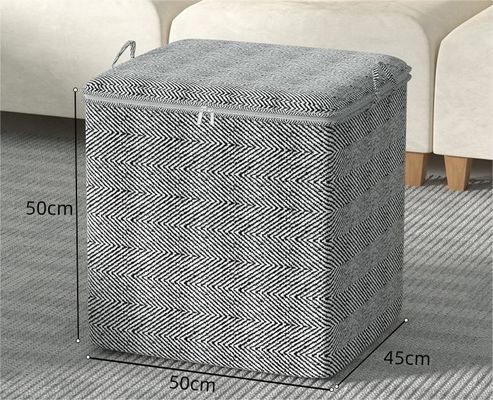 Tejido de gran capacidad ropa plegable juguetes cesta de almacenamiento en 80l para color personalizado