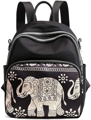 Bolso de mochila de color pequeño para mujeres Chicas Mini Bolso de día de nylon multifunción Bolso escolar de viaje