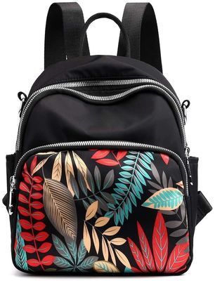 Bolso de mochila de color pequeño para mujeres Chicas Mini Bolso de día de nylon multifunción Bolso escolar de viaje