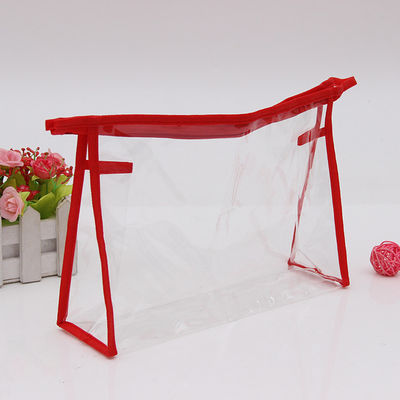 Bolsa de maquillaje para mujeres transparente PVC impermeable bolsa de higiene para viajes para la vida diaria