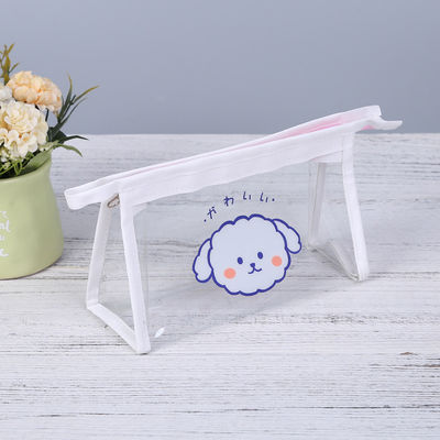 Bolsa de maquillaje para mujeres transparente PVC impermeable bolsa de higiene para viajes para la vida diaria