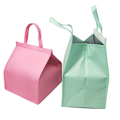 Logotipo personalizado Aceptado Bolsa de refrigeración de almuerzo aislada rígida con papel de aluminio Eco amigable