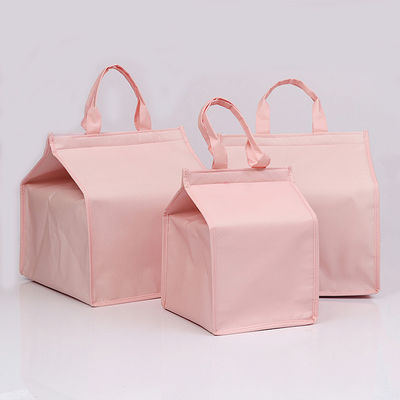 Logotipo personalizado Aceptado Bolsa de refrigeración de almuerzo aislada rígida con papel de aluminio Eco amigable