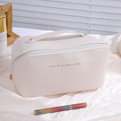 Bolso de lienzo Cosmético impermeable Moda Viajes Almacenamiento Mujer Maquillaje Cuesto con cremallera